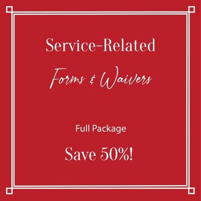Service-Related Forms & Waivers Full Package Save 50%